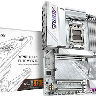 Gigabyte X870E AORUS ELITE WIFI7 ICE Motherboard ATX με AMD AM5 Socket