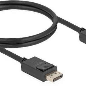 DeLock Cable DisplayPort male - DisplayPort male 1m Μαύρο (81174)