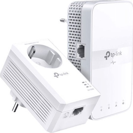 TP-LINK TL-WPA7619 KIT V1 Powerline Διπλό για Ασύρματη Σύνδεση Wi‑Fi 5 με Passthrough Πρίζα και Θύρα Gigabit Ethernet