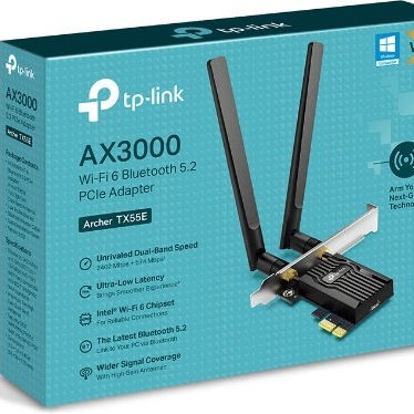 TP-LINK Archer TX55E v1 Ασύρματη Κάρτα Δικτύου Wi‑Fi 6 (2976Mbps) PCI-e