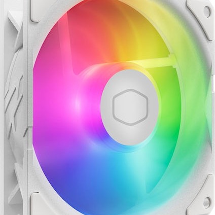 CoolerMaster Sickleflow Edge 120 Case Fan με ARGB Φωτισμό και Σύνδεση 3-Pin / 4-Pin PWM Λευκό
