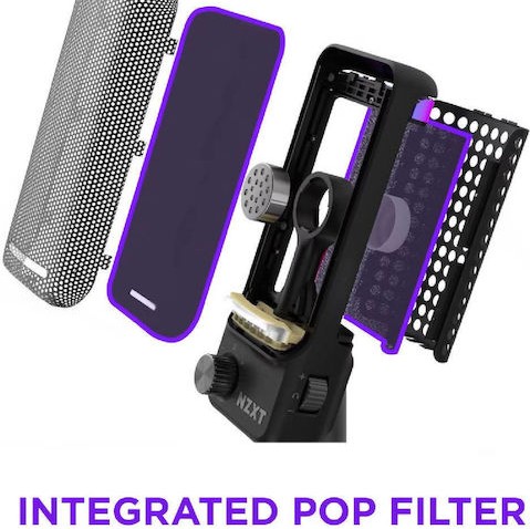 NZXT Capsule Elite Πυκνωτικό Μικρόφωνο Επιτραπέζιο για Φωνητικά