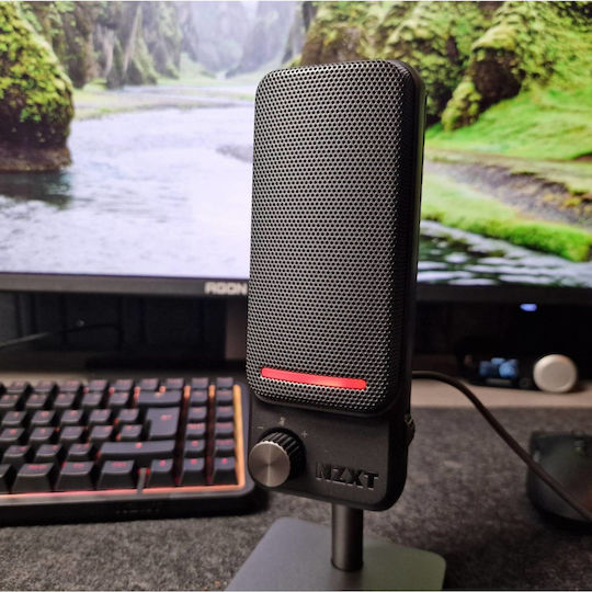 NZXT Capsule Elite Πυκνωτικό Μικρόφωνο Επιτραπέζιο για Φωνητικά