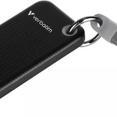 Verbatim Pocket USB 3.2 / USB-C Εξωτερικός SSD 1TB M.2 Black/Grey