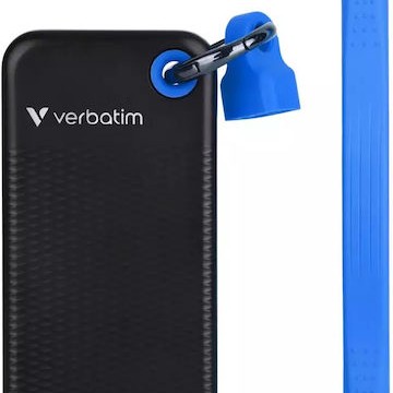 Verbatim Pocket USB 3.2 / USB-C Εξωτερικός SSD 2TB M.2 Black/Blue