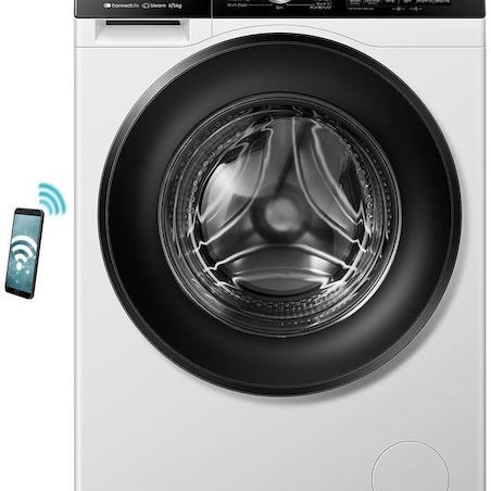 Hisense Πλυντήριο-Στεγνωτήριο Ρούχων 8kg/5kg Ατμού 1400 Στροφές με Wi-Fi