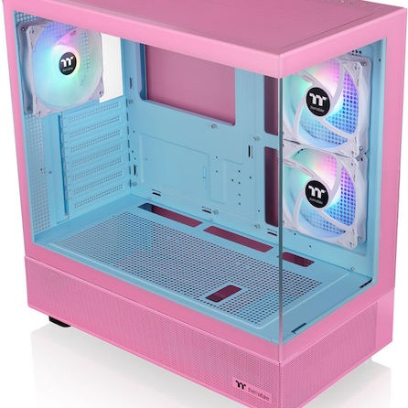 Thermaltake View 270 Plus TG ARGB Midi Tower Κουτί Υπολογιστή με Πλαϊνό Παράθυρο Bubble Pink