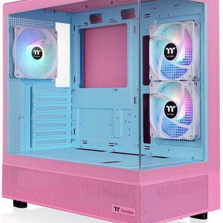 Thermaltake View 270 Plus TG ARGB Midi Tower Κουτί Υπολογιστή με Πλαϊνό Παράθυρο Bubble Pink