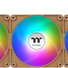 Thermaltake CT120 EX Case Fan με ARGB Φωτισμό και Σύνδεση 3-Pin / 4-Pin PWM 3τμχ Gravel Sand
