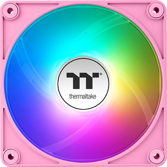 Thermaltake CT140 EX Case Fan με ARGB Φωτισμό και Σύνδεση 3-Pin / 4-Pin PWM 3τμχ Ροζ