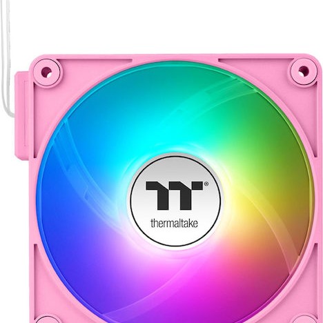 Thermaltake CT140 EX Case Fan με ARGB Φωτισμό και Σύνδεση 3-Pin / 4-Pin PWM 3τμχ Ροζ