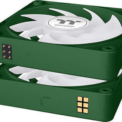 Thermaltake CT120 EX Case Fan με ARGB Φωτισμό και Σύνδεση 4-Pin PWM 3τμχ Racing Green