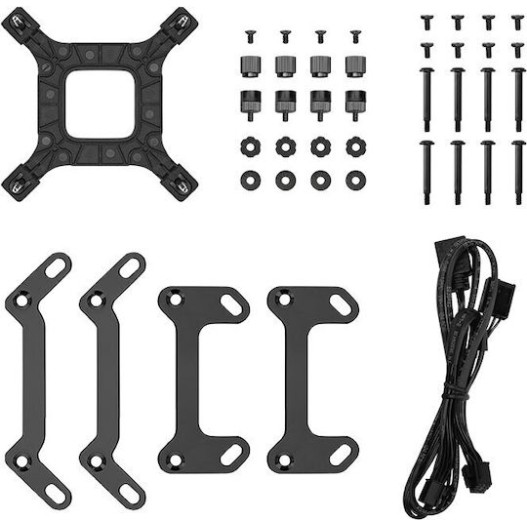Deepcool LQ240 Υδρόψυξη Επεξεργαστή Διπλού Ανεμιστήρα 120mm για Socket AM4/AM5/1700/1200/115x με ARGB Φωτισμό