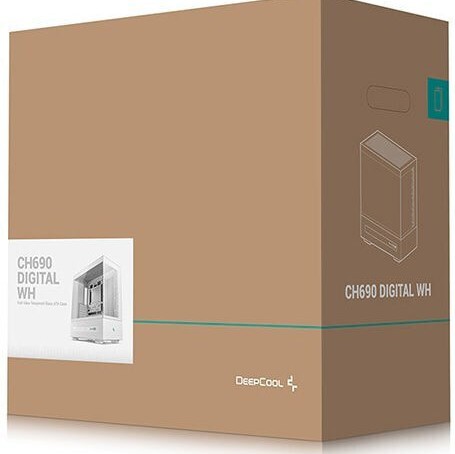 Deepcool CH690 Digital Midi Tower Κουτί Υπολογιστή με Πλαϊνό Παράθυρο Λευκό