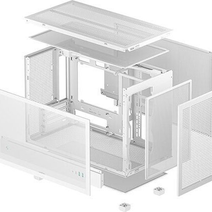 Deepcool CH260 Gaming Micro Tower Κουτί Υπολογιστή με Πλαϊνό Παράθυρο Λευκό