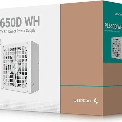 Deepcool PL650D 650W Λευκό Τροφοδοτικό Υπολογιστή Full Wired 80 Plus Bronze