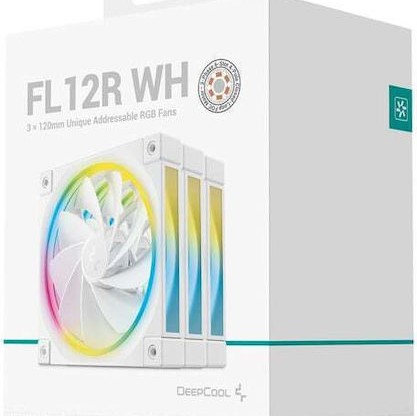 Deepcool FL12R WH Case Fan 120mm 3τμχ Λευκό
