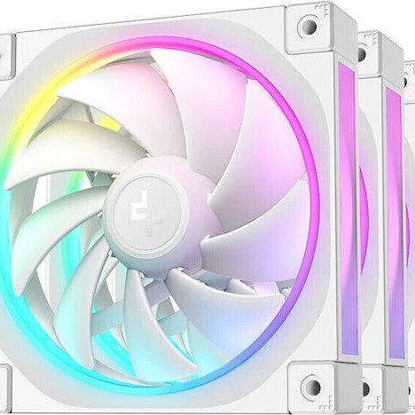 Deepcool FL12 Case Fan 120mm με RGB Φωτισμό 3τμχ Λευκό