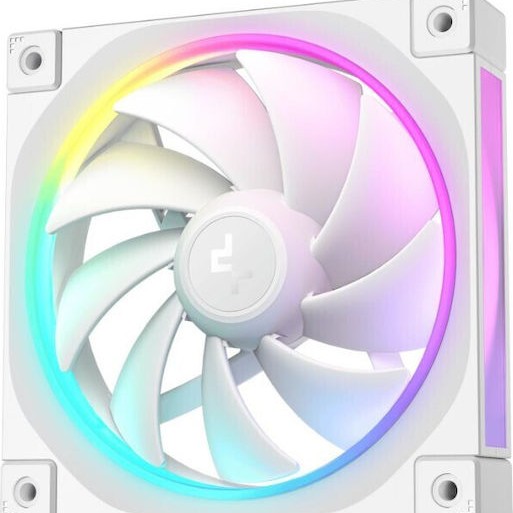 Deepcool FL12 Case Fan 120mm με RGB Φωτισμό 3τμχ Λευκό