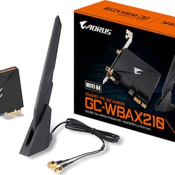 Gigabyte Ασύρματη Κάρτα Δικτύου Wi‑Fi 6 (2400Mbps) PCI-e