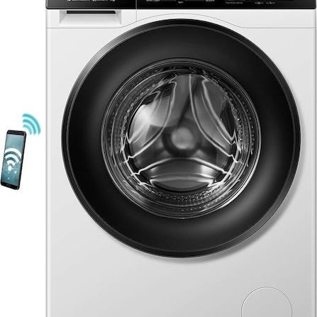 Hisense Πλυντήριο Ρούχων 9kg με Τεχνολογία Ατμού 1400 Στροφών WF3S9043BW3