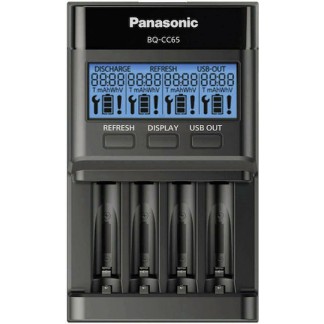 Panasonic Eneloop Professional BQ-CC65 USB Φορτιστής 4 Μπαταριών Ni-MH Μεγέθους AA/AAA