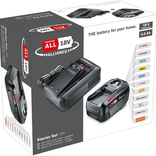 Bosch Μπαταρία Εργαλείου Λιθίου 18V με Χωρητικότητα 4Ah