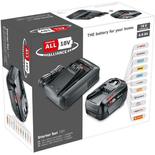 Bosch Μπαταρία Εργαλείου Λιθίου 18V με Χωρητικότητα 4Ah
