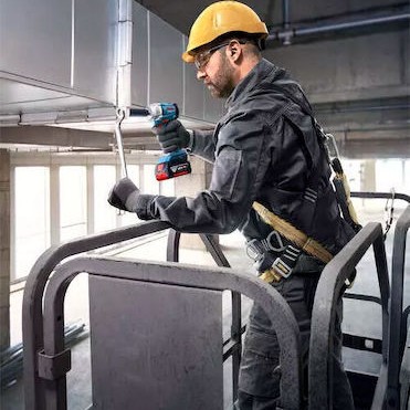 Bosch GDS 18V-350 Professional Brushless Μπουλονόκλειδο Μπαταρίας 18V Solo με Υποδοχή 1/2