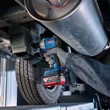 Bosch GDS 18V-350 Professional Brushless Μπουλονόκλειδο Μπαταρίας 18V Solo με Υποδοχή 1/2