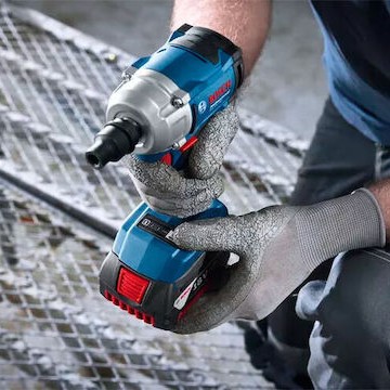 Bosch GDS 18V-350 Professional Brushless Μπουλονόκλειδο Μπαταρίας 18V Solo με Υποδοχή 1/2