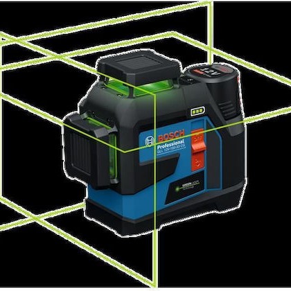Bosch GLL 12V-100-33 CG Γραμμικό Αλφάδι Laser Πράσινης Δέσμης με Εύρος Εργασίας 100m