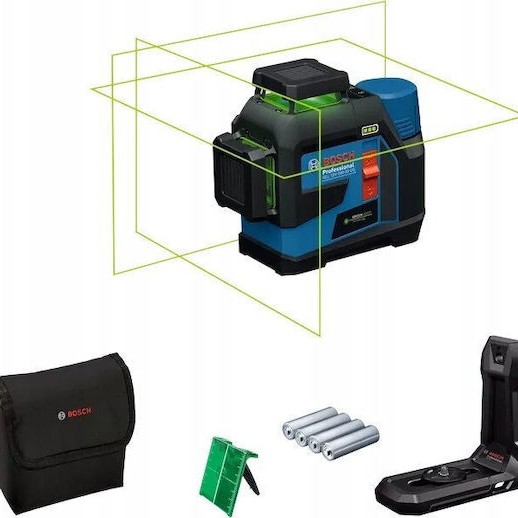 Bosch GLL 12V-100-33 CG Γραμμικό Αλφάδι Laser Πράσινης Δέσμης με Εύρος Εργασίας 100m