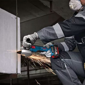 Bosch GWS 18V-8 Τροχός 125mm Μπαταρίας Brushless 18V Solo