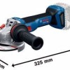 Bosch GWS Τροχός 125mm Μπαταρίας 18V Solo