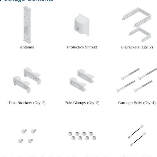 Ubiquiti AirMax BaseStation 5G16-120 Εξωτερική Κεραία WiFi Sectorial 16dBi