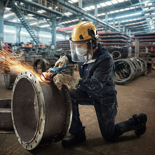 Bosch GWS 12-125 S Τροχός 125mm Ρεύματος 1200W με Ρύθμιση Στροφών