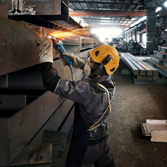 Bosch GWS 12-125 S Τροχός 125mm Ρεύματος 1200W με Ρύθμιση Στροφών