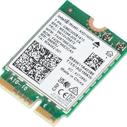 Intel M.2 Ασύρματη Κάρτα Δικτύου Wi‑Fi 6 (2400Mbps) Μini PCI-e