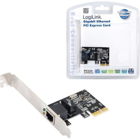 LogiLink Ενσύρματη Κάρτα Δικτύου Gigabit (1Gbps) Ethernet PCI-e