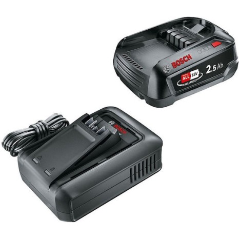 Bosch Σετ Μπαταρίας Χωρητικότητας 2.5Ah 18V με Φορτιστή