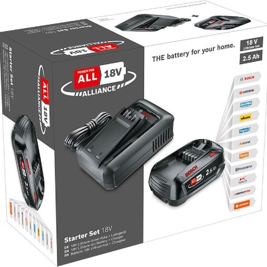 Bosch Σετ Μπαταρίας Χωρητικότητας 2.5Ah 18V με Φορτιστή