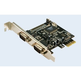 LogiLink Κάρτα PCIe σε 2 θύρες RS232 DB9 Serial