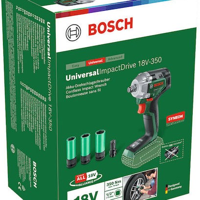 Bosch UniversalImpactDrive 18V-350 Brushless Μπουλονόκλειδο Μπαταρίας 18V Solo