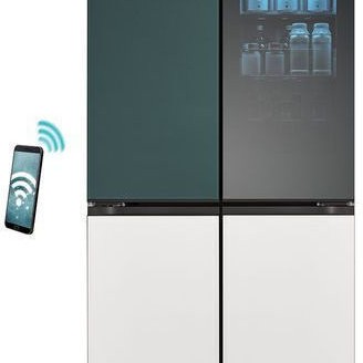 LG Ψυγείο Ντουλάπα 617lt Total NoFrost Υ186.5xΠ91.4xΒ68.7εκ. Λευκό GMV960NNME