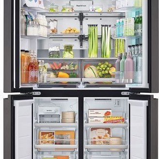 LG Ψυγείο Ντουλάπα 617lt Total NoFrost Υ186.5xΠ91.4xΒ68.7εκ. Λευκό GMV960NNME