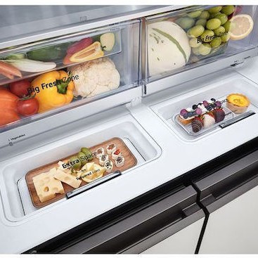 LG Ψυγείο Ντουλάπα 617lt Total NoFrost Υ186.5xΠ91.4xΒ68.7εκ. Λευκό GMV960NNME