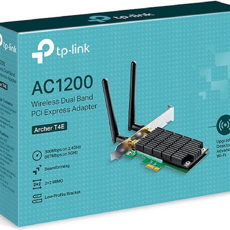 TP-LINK v1 Ασύρματη Κάρτα Δικτύου Wi‑Fi 5 (1200Mbps) PCI-e