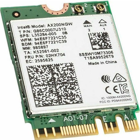Intel M.2 Ασύρματη Κάρτα Δικτύου Wi‑Fi 6 (1000Mbps) PCI-e