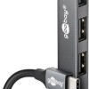 Goobay USB 3.2 Hub 4 Θυρών με σύνδεση USB-C Γκρι